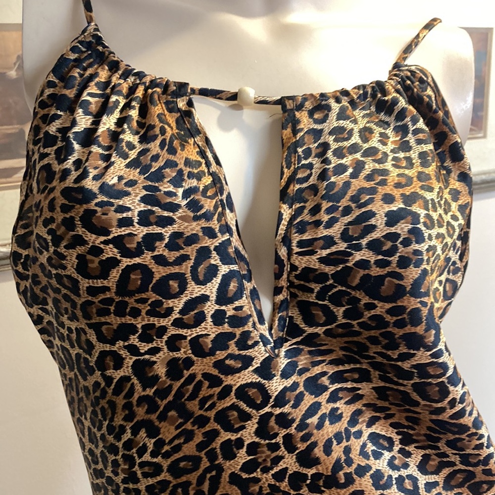 SECRET Treasures Leopard Print Slip/ Night Dress
